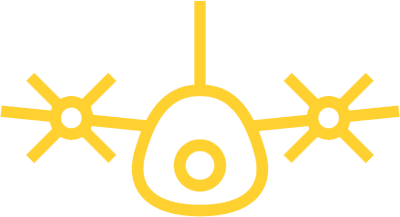 Dual Propeller Plane Icon